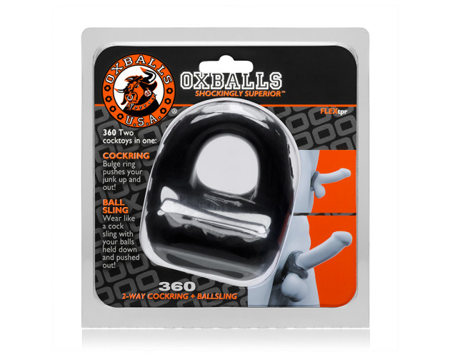 OxBalls 360 Cockring Ballsling Black