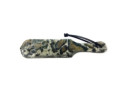 Leather Paddle with Faux  Leopard Fur