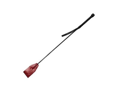 Leather Riding Crop Burgunday/Black