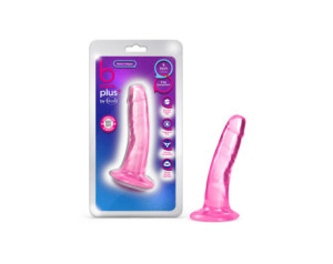 B Yours Plus Hard n Happy 5in Dildo Pink