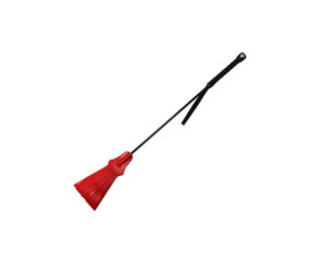 Rouge Tassalled Riding Crop Red