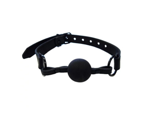 Rouge Leather Ball Gag Black W/Access