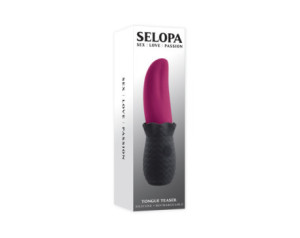 Selopa Tongue Teaser Vib Recharge Pk/Bk
