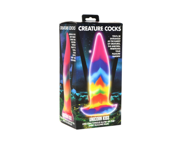 Creature Cocks Unicorn Tongue GITD Dildo