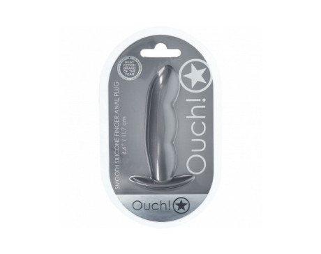 Ouch! Smooth Sili Finger Plug 4.6in GM