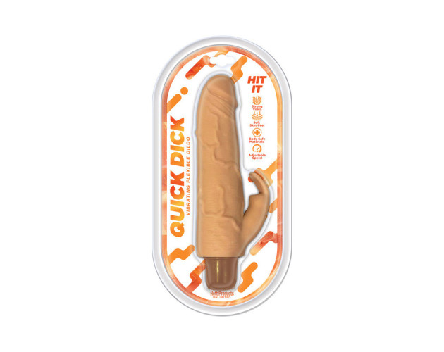 Quick Dick Hit It Vibrating Flexi Dildo