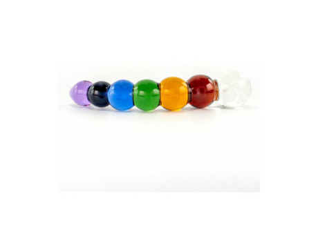 Crystal Delights Rainbow Bubble Dildo