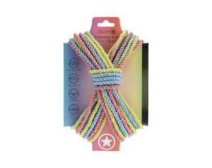 Ouch! Bondage Rope 10m Multi Pastel