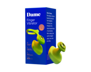 Dame Fin 2.0 Finger Vibrator Citrus
