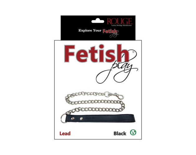 Rouge Fetish Play Vegan Leash Black