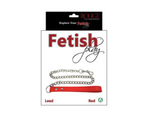 RougeFetish Play Vegan Leash Red
