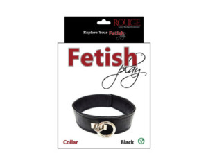 Rouge Fetish Play Vegan Collar Black