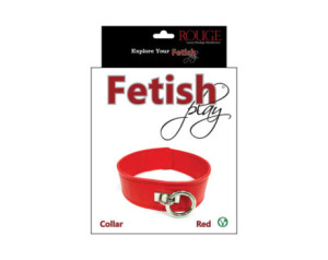 Rouge Fetish Play Vegan Collar Red