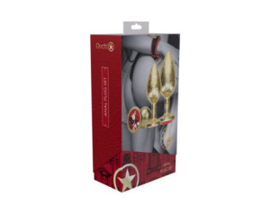 Ouch! Milan Metal Anal Plug Set Gold