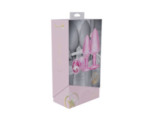 Ouch! Paris Metal Anal Plug Set Pink