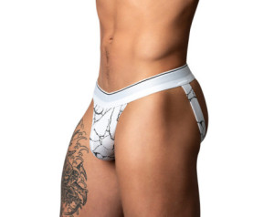 MP Soo Cumfy Jock Black/White LXL