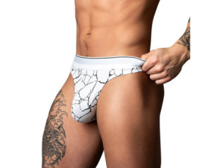 MP Soo Cumfy Thong Black/White SM