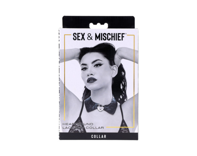 SS S&M Heartbound Lace Day Collar
