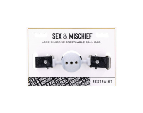 SS S&M Lace Silicone Breathable Ball Gag