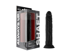 Shaft Model J 9.5in Silicone Dong Black