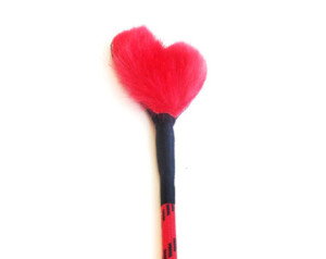 Fluffy Heart Crop (Red)