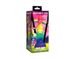 Creature Cocks Rainbow Horn Sili Dildo