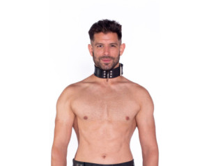 Prowler RED Leather Collar SM