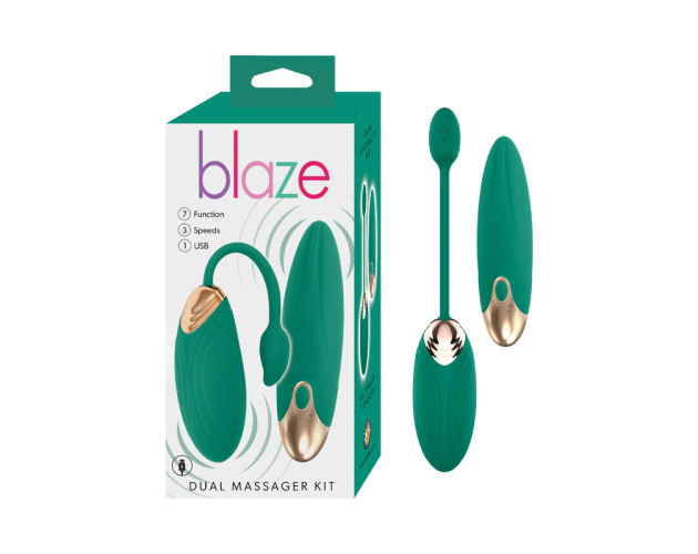 Blaze Dual Massager Kit Green