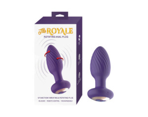 The Royale Rotating Anal Plug Purple