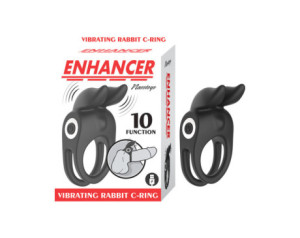 Enhancer Vibrating Rabbit C-Ring Black