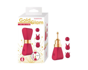 Gold Glam Tri-Tip Vibe Red