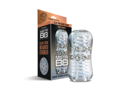MSTR B8 Clear Beaded Stroker Head Banger