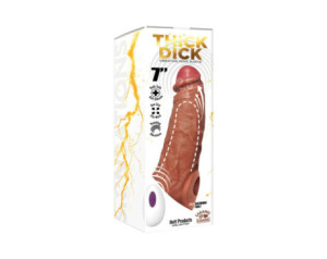 Skinsations Thick Dick Vib Sleev W/Re Ca