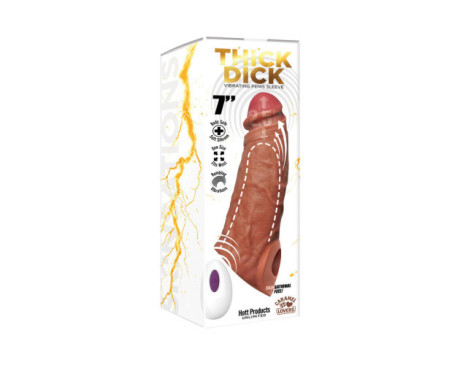 Skinsations Thick Dick Vib Sleev W/Re Ca