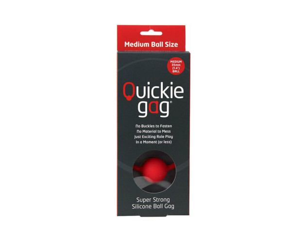 Quickie Ball Gag Medium Red