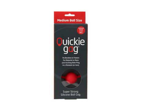 Quickie Ball Gag Medium Red