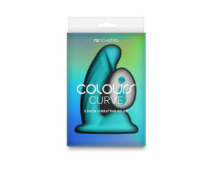 Colours Curve Vibrating 5in Dildo Teal