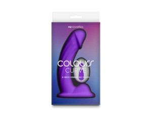 Colours Curve Vibrating 6in Dildo Purple