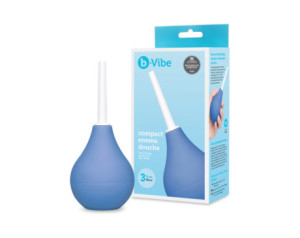 b-Vibe Compact Enema Douche Blue