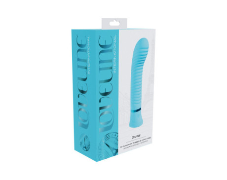 Loveline Divine Sili Rib G-Spot Vibe Blu