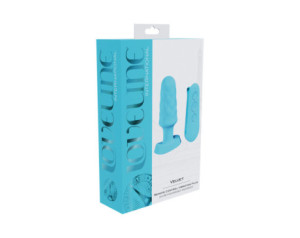 Loveline Velvet Sili RC Vibrat Plug Blue