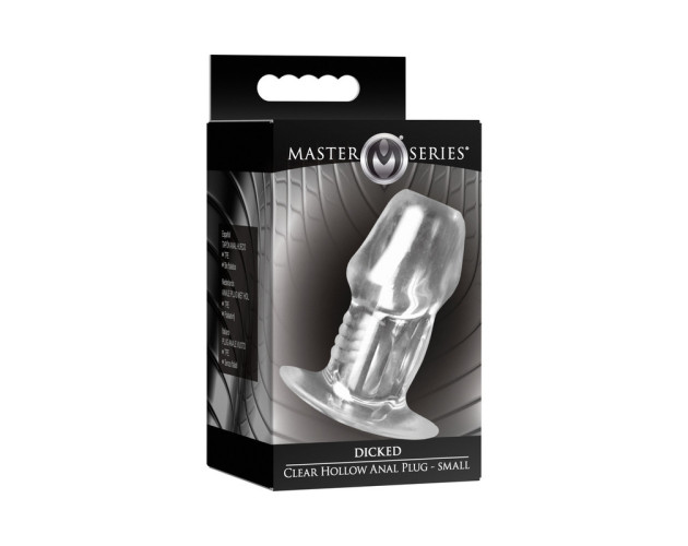 Master Series Dicked Clear Hollow Plug S