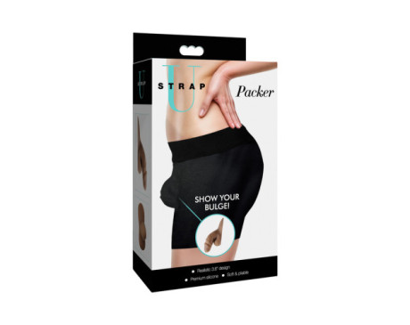 Strap U 3.6in Sili Packer Dildo Medium