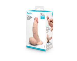 b-Vibe Slipskin Dildo 6.5in Curved Cream