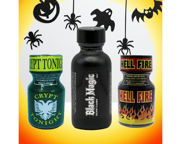 Halloween Special: Crypt Tonight 10ml + Black Magic 30ml + Hell Fire 10ml