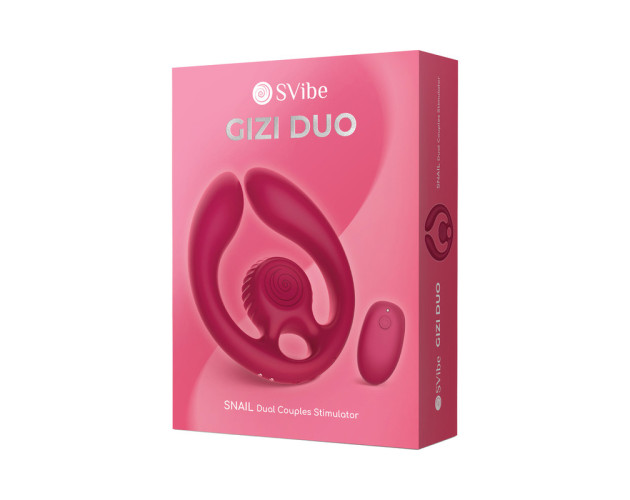 SVibe Snail GIZI Duo CoupleStim Burgundy SVibe Snail GIZI Duo CoupleStim Burgundy