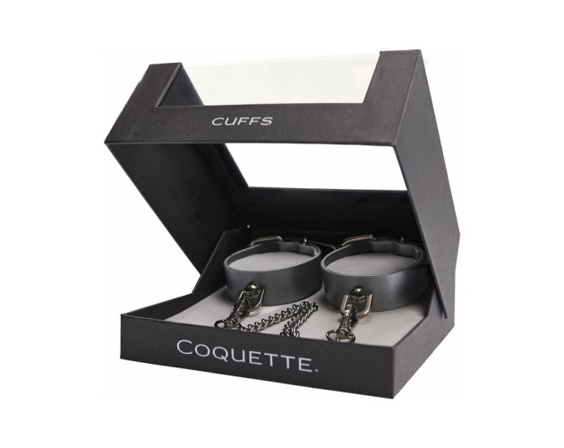 Coquette Pleasure Cuffs Grey Coquette Pleasure Cuffs Grey