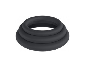 LEVELZ Classic Sili C-Ring Set XS/S/M Bk