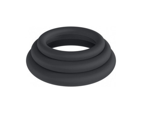 LEVELZ Classic Sili CRingSet L/XL/XXL Bk LEVELZ Classic Sili CRingSet L/XL/XXL Bk