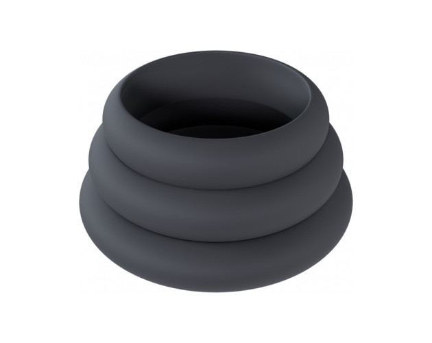 LEVELZ Wide O Sili CRing Set 30/35/42 Bk LEVELZ Wide O Sili CRing Set 30/35/42 Bk